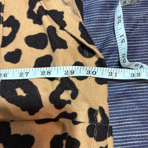 Sanctuary M Leopard Print Cardigan Women Open Front Pocket Boho Fall Layering - Picture 7 of 8